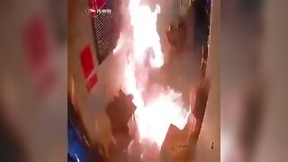 Vietnam: Execution by Fire, Restaurant Owner is Doused with Gas and Set on Fire
