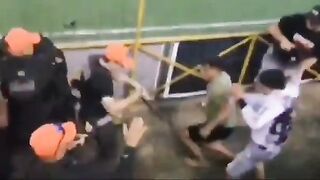 3 Kids Take on Entire Police Force at Sporting Event