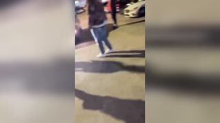 Strippers? I can't even tell How Bad is That. 2 Minutes of them Brawling on the Parking Lot