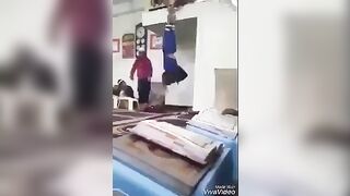 Child is Hung Upside Down by his tied up Feet for not Knowing the Koran