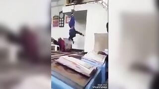 Child is Hung Upside Down by his tied up Feet for not Knowing the Koran