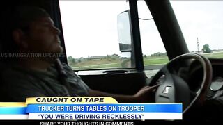CAUGHT ON TAPE: Trucker Turns Tables on Speeding Trooper