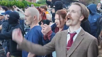 UK Police just attacked protestors out for Henry Nowak with Riot Shields