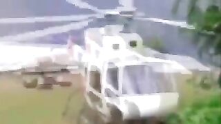 Man Beheaded by Blade on Tail of Helicopter....