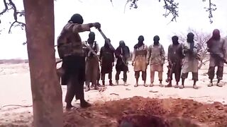 Boko Haram Militant Chops Captives Head OFF with Super Sharp Machete