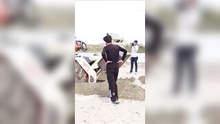 Star YouTube stuntman dies during tractor act in Panipat village...(2 Angles Wait for It)