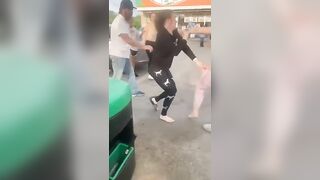 Just a Girl Fight with Big Boobs Popping Out