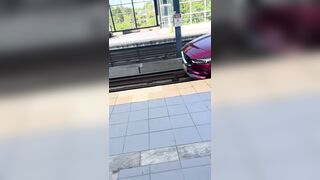 Car drives onto light rail tracks at Seattle's Mount Baker station