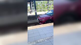 Car drives onto light rail tracks at Seattle's Mount Baker station