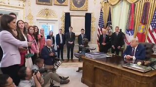 Trump just LOST IT on CNN’s Kaitlan Collins for asking if the $1.8 billion DOJ slush