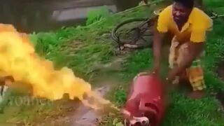 Trying to Put out a Fire can be Funnier than you Think
