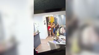 Soon as he lets the Friend Leave..He Beats his Girl's Butt Badly (See Info)