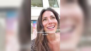 Australian chick surprised by how forward American men are