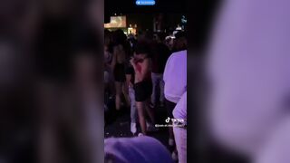 (Flashing Lights) Girl getting Fingered on the Dance Floor Laughed at by other Petty Girls
