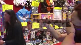 Air Gun Game at the Fair ends with Vendor losing Her Eye (Who's Fault)