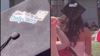 This girl showed up to her graduation ceremony with a link to her OnlyFans page