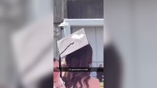This girl showed up to her graduation ceremony with a link to her OnlyFans page