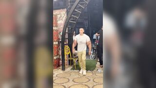 Arms enhanced with synthol look unnatural and unappealing