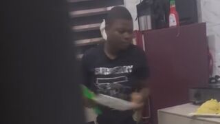 Lady shared a video of her house help doing the unthinkable with the food