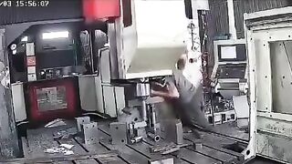 Chinese Factory Worker is Beheaded by Machine....Wrong Place to put your Head