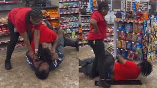 Gas Station Worker Tackles Homeless Man Accused of Trying to Steal From Store