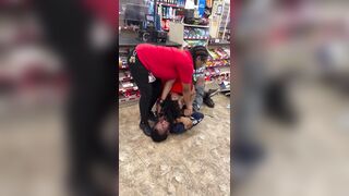 Gas Station Worker Tackles Homeless Man Accused of Trying to Steal From Store