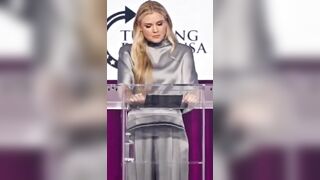Erika Kirk was heckled during her speech at the Turning Point USA