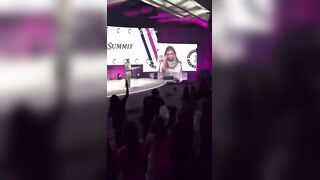 Erika Kirk was heckled during her speech at the Turning Point USA