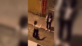 Mental Crazy Girlfriend Self Abuses after Boyfriend Pisses Her Off