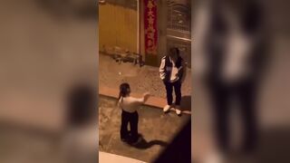 Mental Crazy Girlfriend Self Abuses after Boyfriend Pisses Her Off