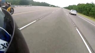 Show Off One-Wheeling on the Highway Pays with his Life of Course