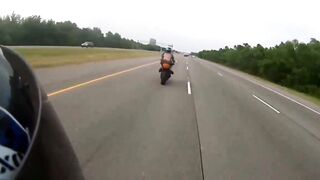 Show Off One-Wheeling on the Highway Pays with his Life of Course