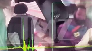 Speeding Train Splits Driver's Car 3/4