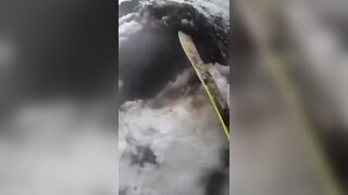 Skier Disappears into a Black Hole