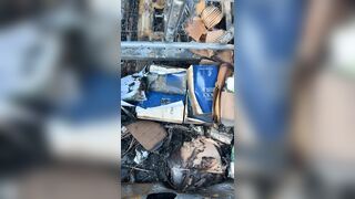 A Bible is the only item recovered from burning car