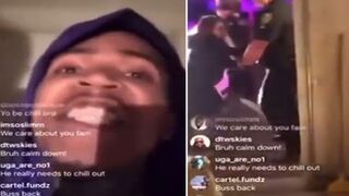 Clout Chasing Thug Live Streaming Starts Shooting at Cops in Florida.