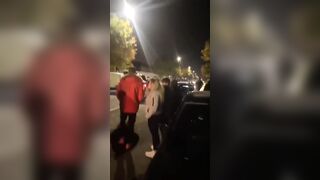 Awesome Road Rage has Man with Baseball Bat get Taken Out by Car then Fists