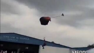 Brazil, Elderly Man Hit by Skydiver Dies Instantly