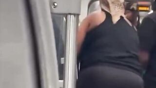 Black man wielding a knife and threatening passengers on the Charlotte NC Light Rail.