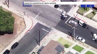 Suspect, officer shot in gun battle after LAPD pursuit in Boyle Heights
