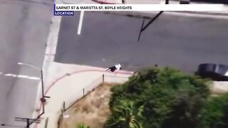 Suspect, officer shot in gun battle after LAPD pursuit in Boyle Heights