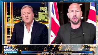 Andrew Tate SNAPS on Piers Morgan about the fact that most stabbings in the UK are done by Black people.