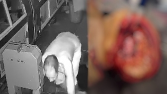 Crazy shit: Man shoves head through industrial saw