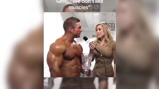 "Girls don't Like Muscles" This one is about to Have an Orgasm (Watch End)