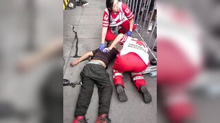 Mexican Fan Celebrates Team`s Victory Over South Africa
