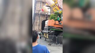Mexican Fan Celebrates Team`s Victory Over South Africa