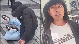 Aggressive migrant is taught a valuable lesson by an Irishman.