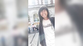 Aggressive migrant is taught a valuable lesson by an Irishman.