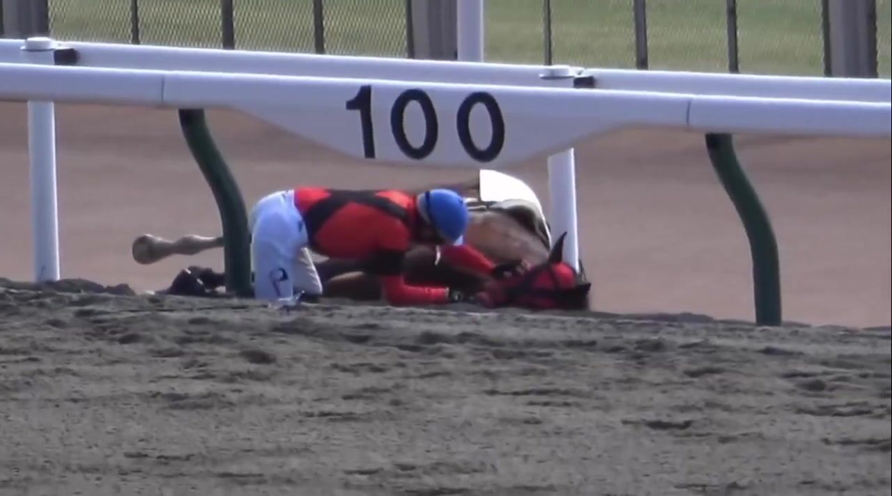 Incredible Moment on the Race Track