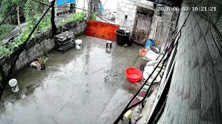 Outdoor Toilet Collapses on Woman Just Seconds After She Enters